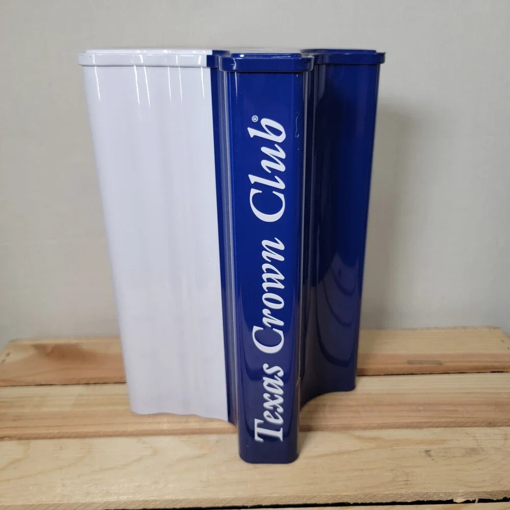 Texas Crown Club Whisky Tin 9.5